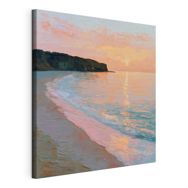 Strand mit Wellen und Klippen Wandbilder Strand mit Wellen und Klippen