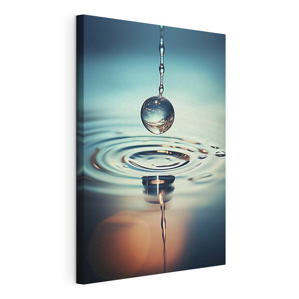 Wandbilder Wandbilder Ein Wassertropfen, der ins Wasser fällt (Artikelnummer: s45501)