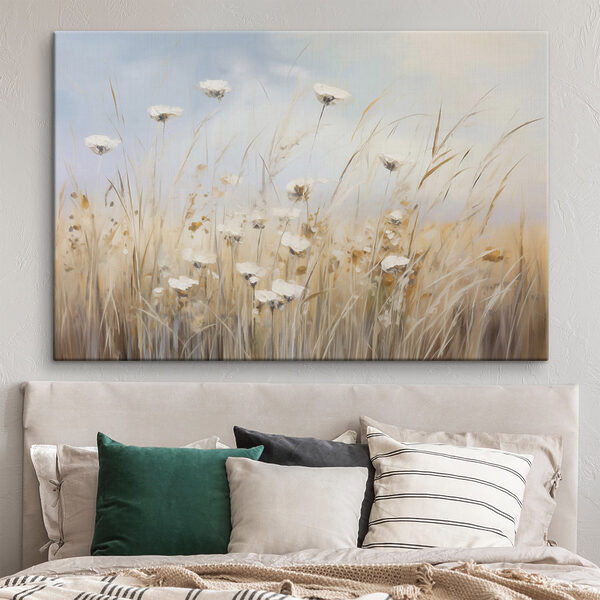Gemälde von Blumen auf einer Wiese Wandbilder Gemälde von Blumen auf einer Wiese