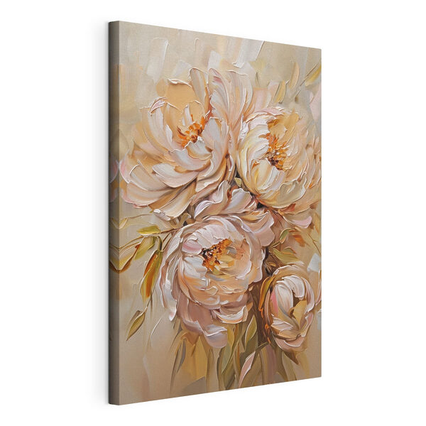 Wandbilder Wandbilder Blumenmalerei auf weißem Untergrund (Artikelnummer: s45592)