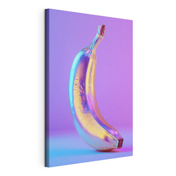 Wandbilder Bunte Banane auf violettem Hintergrund (Artikelnummer: s45728) Wandbilder Wandbilder Bunte Banane auf violettem Hintergrund (Artikelnummer: s45728)