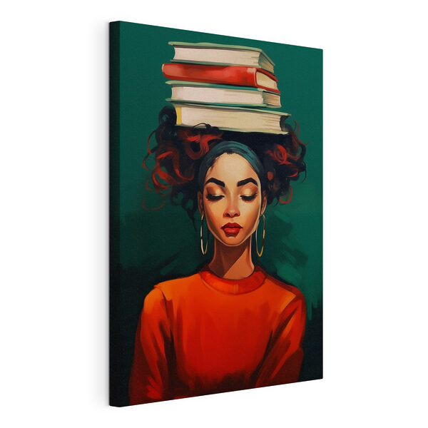 Wandbilder Frau mit Büchern auf dem Kopf (Artikelnummer: s45952) Wandbilder Wandbilder Frau mit Büchern auf dem Kopf (Artikelnummer: s45952)