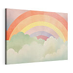 Wandbilder Regenbogen und Wolken am Himmel