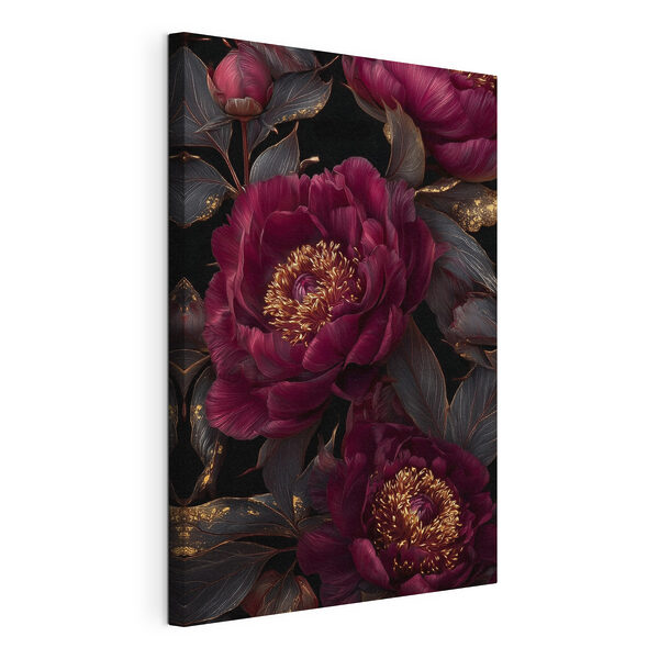 Wandbilder Atemberaubendes Blumenmuster auf dunklem Hintergrund (Artikelnummer: s45877) Wandbilder Wandbilder Atemberaubendes Blumenmuster auf dunklem Hintergrund (Artikelnummer: s45877)