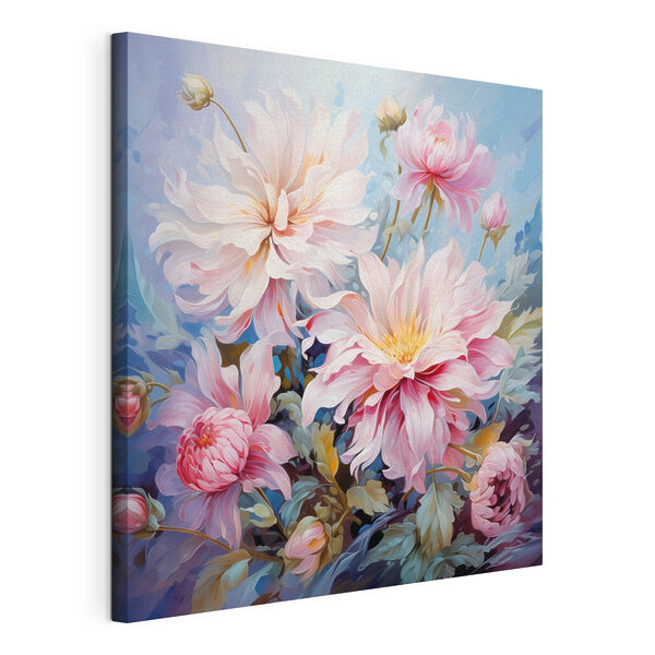 Wandbilder Gemälde mit Blumen auf blauem Hintergrund (Artikelnummer: s45737) Wandbilder Wandbilder Gemälde mit Blumen auf blauem Hintergrund (Artikelnummer: s45737)