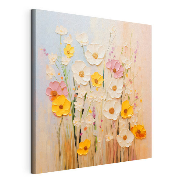 Blumenmalerei an einer Wand Wandbilder Blumenmalerei an einer Wand