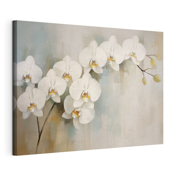 Wandbilder Wandbilder Gemälde mit weißen Blumen (Artikelnummer: s46233)