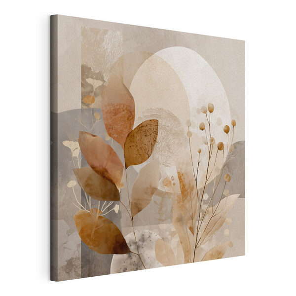 Eine elegante, abstrakte botanische Komposition wird präsentiert Wandbilder Eine elegante, abstrakte botanische Komposition wird präsentiert