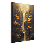 Wandbilder Wasserfall im Wald