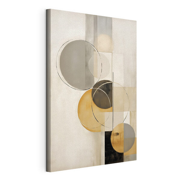 Kunstwerk mit Kreisen und Quadraten Wandbilder Kunstwerk mit Kreisen und Quadraten