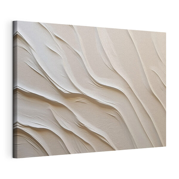 Weißer Sand mit wellenförmigen Linien Wandbilder Weißer Sand mit wellenförmigen Linien