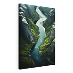 Wandbilder Ein Fluss, der durch ein Tal fließt