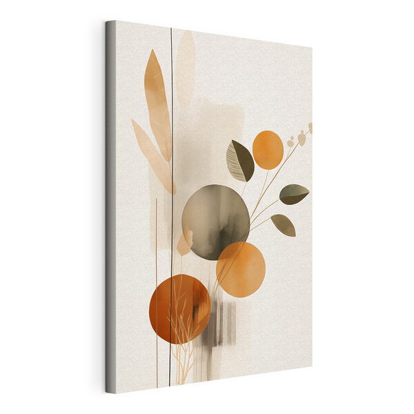 Ruhige Farben in einem abstrakten botanischen Design Wandbilder Ruhige Farben in einem abstrakten botanischen Design