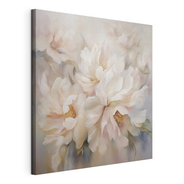 Gemälde mit Blumen auf weißem Hintergrund Wandbilder Gemälde mit Blumen auf weißem Hintergrund