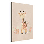 Wandbilder Giraffe mit Rucksack