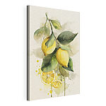 Wandbilder Aquarell mit Zitronen an einem Ast