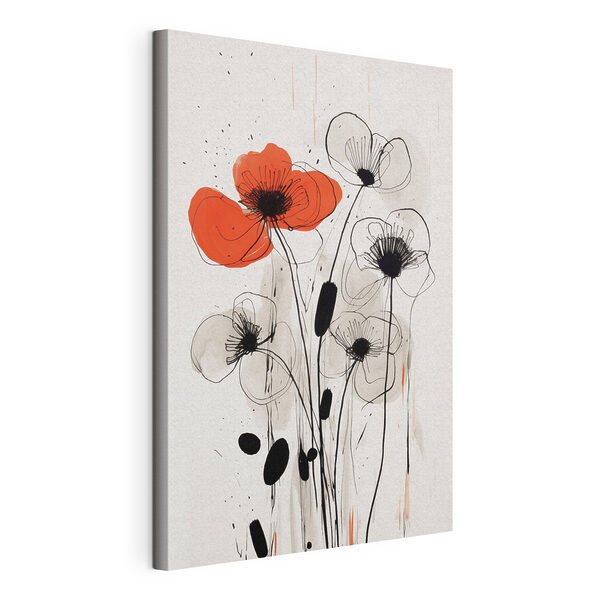 Wandbilder Blumenbild in Schwarz-Weiß-Tinte (Artikelnummer: s47500) Wandbilder Wandbilder Blumenbild in Schwarz-Weiß-Tinte (Artikelnummer: s47500)