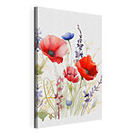 Wandbilder Aquarellbild mit Blumenmotiv
