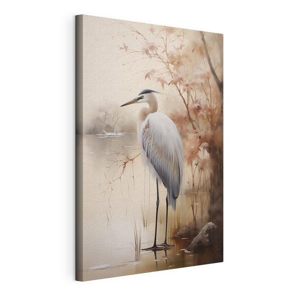 Wandbilder Vogel, der im Wasser steht