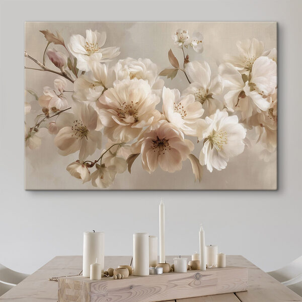 Gruppe weißer Blumen Wandbilder Gruppe weißer Blumen