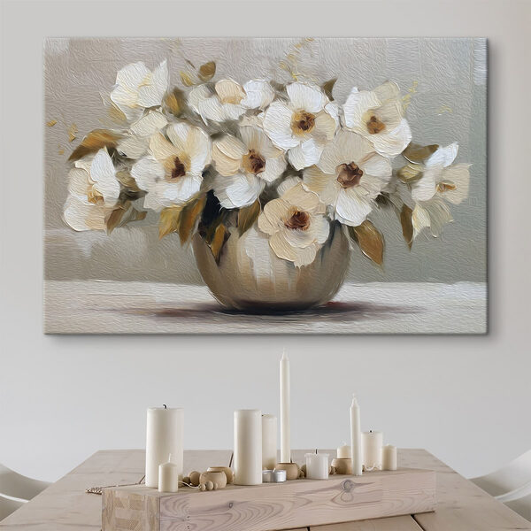 Gemälde von Blumen in einer Vase Wandbilder Gemälde von Blumen in einer Vase