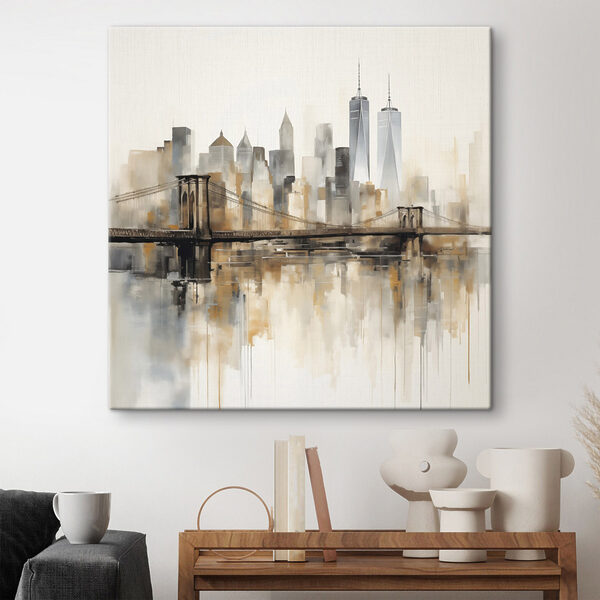 Wandbilder Brücke über dem Wasser mit der Skyline der Stadt im Hintergrund (Artikelnummer: s48406) Wandbilder Wandbilder Brücke über dem Wasser mit der Skyline der Stadt im Hintergrund (Artikelnummer: s48406)