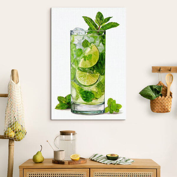 Wandbilder Glas mit einem Getränk und Limetten (Artikelnummer: s48462) Wandbilder Wandbilder Glas mit einem Getränk und Limetten (Artikelnummer: s48462)