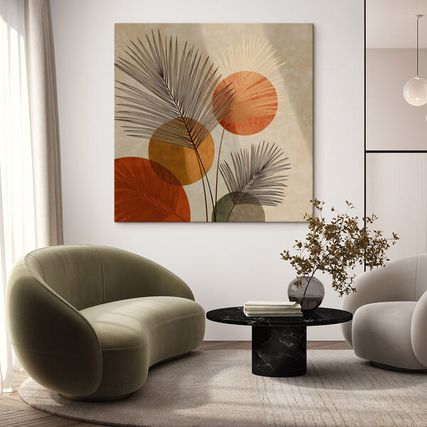 Von der Natur inspiriertes Design mit lebhaften Kreisen Wandbilder Von der Natur inspiriertes Design mit lebhaften Kreisen