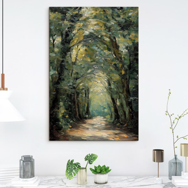 Wandbilder Gemälde eines Weges durch einen Wald (Artikelnummer: s48705) Wandbilder Wandbilder Gemälde eines Weges durch einen Wald (Artikelnummer: s48705)