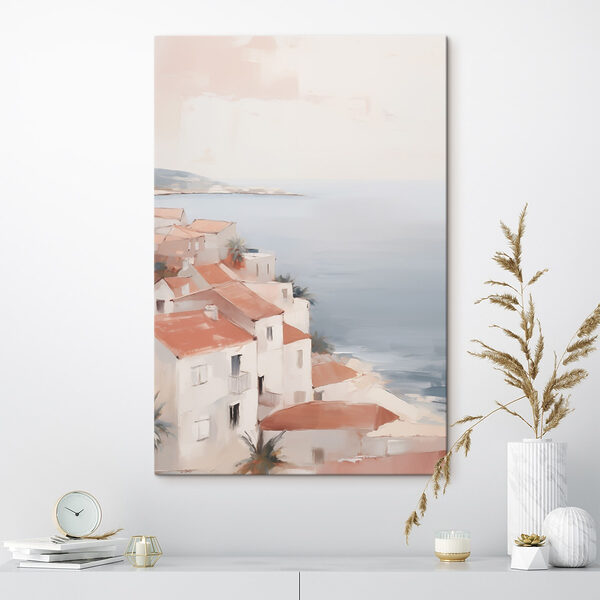 Wandbilder Aquarell einer Stadt am Meer (Artikelnummer: s48974) Wandbilder Wandbilder Aquarell einer Stadt am Meer (Artikelnummer: s48974)