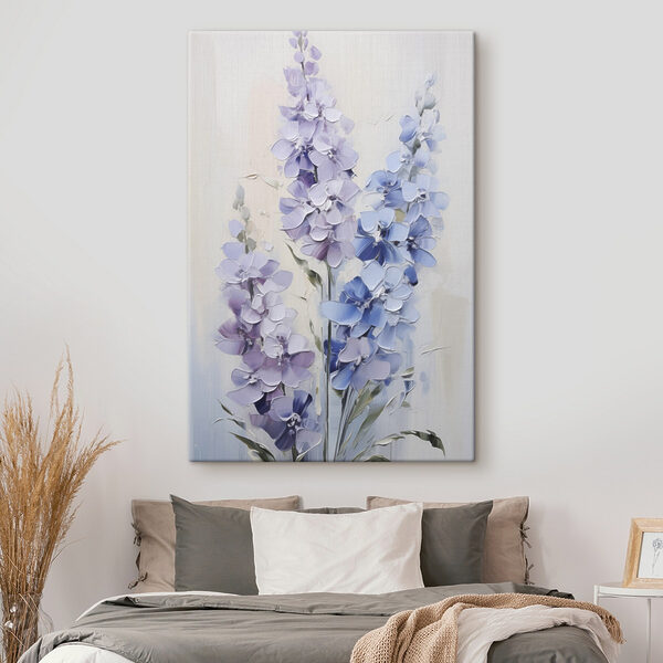 Blumenmalerei auf weißem Untergrund Wandbilder Blumenmalerei auf weißem Untergrund