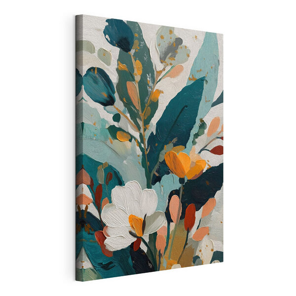 Wandbilder Gemälde mit Blumen und Blättern (Artikelnummer: s49912) Wandbilder Wandbilder Gemälde mit Blumen und Blättern (Artikelnummer: s49912)