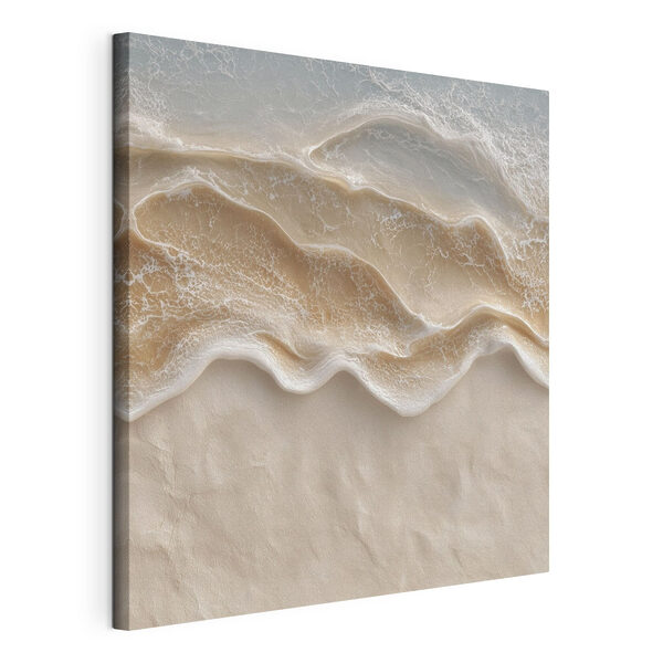 Wandbilder Wandbilder Sanfte Wellen, die den Sandstrand umspülen (Artikelnummer: s49714)