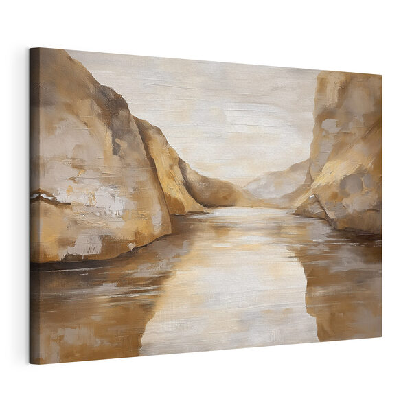 Wandbilder Wandbilder Wasser neben einem felsigen Berg (Artikelnummer: s50055)
