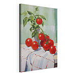 Wandbilder Gemälde von Tomaten auf einem Tisch