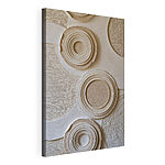 Wandbilder Wand mit Kreisen und einem Muster