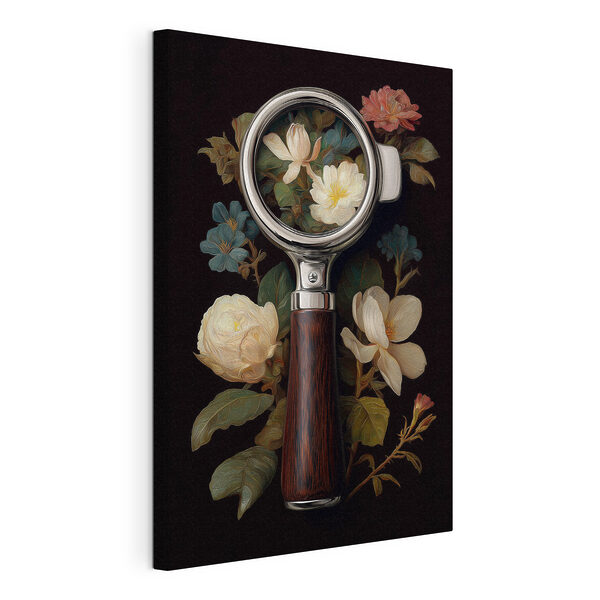 Wandbilder Wandbilder Lupe mit Blumen (Artikelnummer: s50095)