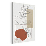 Wandbilder Hand mit einem Blatt und einer Frucht