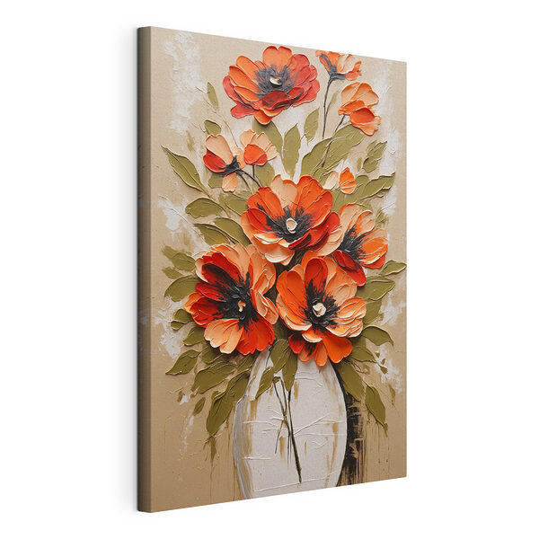 Gemälde von Blumen in einer Vase Wandbilder Gemälde von Blumen in einer Vase