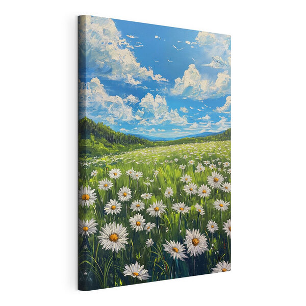 Wandbilder Wandbilder Feld mit Blumen und Bäumen (Artikelnummer: s40255)