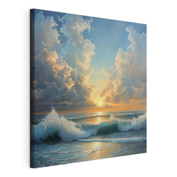 Die Wellen brechen am Strand Wandbilder Die Wellen brechen am Strand