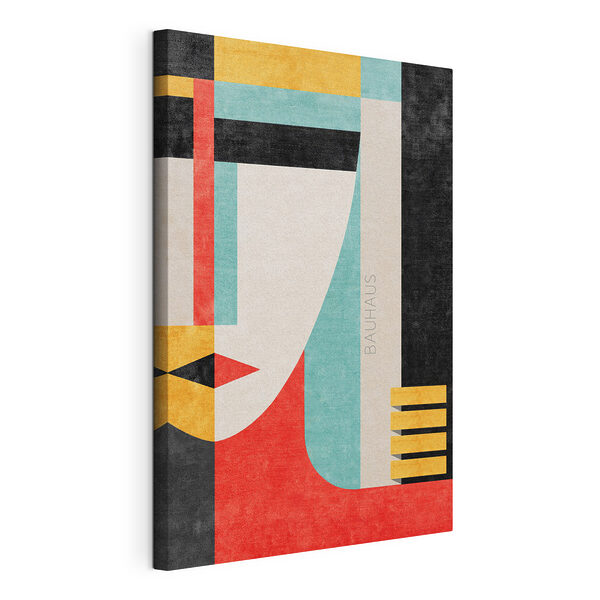Wandbilder Abstraktes Bauhaus-Plakat mit geometrischem Design