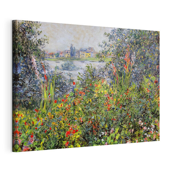 Wandbilder Bunte Blumen unter einem strahlenden Himmel