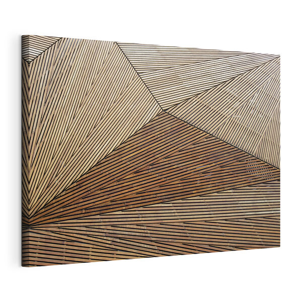 Geometrisches Holzmuster mit Linien Wandbilder Geometrisches Holzmuster mit Linien