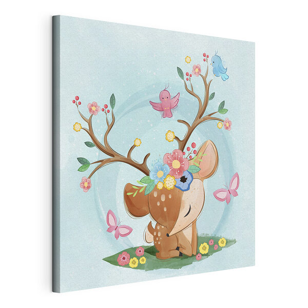 Cartoon eines rosa Vogels Wandbilder Cartoon eines rosa Vogels