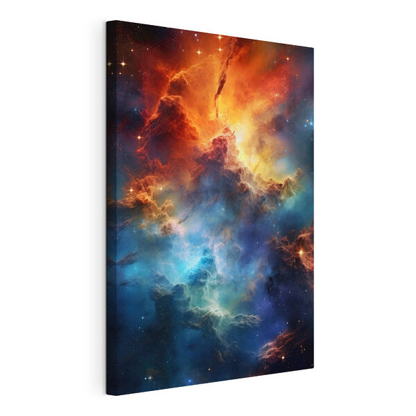 Bunte Wolken und Sterne im Weltraum Wandbilder Bunte Wolken und Sterne im Weltraum