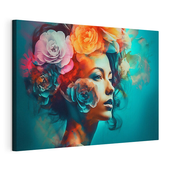 Wandbilder Frau mit Blumen im Haar (Artikelnummer: s35366) Wandbilder Wandbilder Frau mit Blumen im Haar (Artikelnummer: s35366)