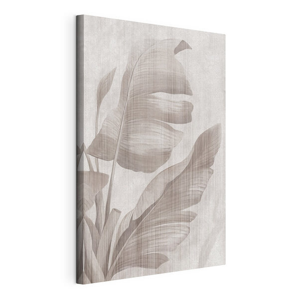 Wandbilder Monochromes tropisches Blattmuster