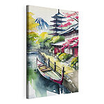 Wandbilder Aquarellmalerei eines Bootes