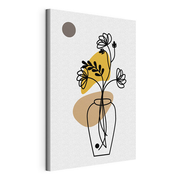 Zeichnung von Blumen in einer Vase Wandbilder Zeichnung von Blumen in einer Vase